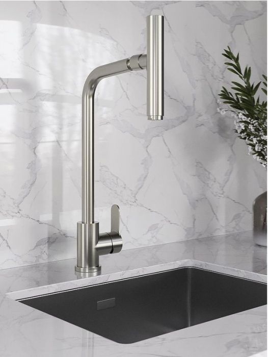 Смеситель для кухни Orange Steel M99-009ni Никель