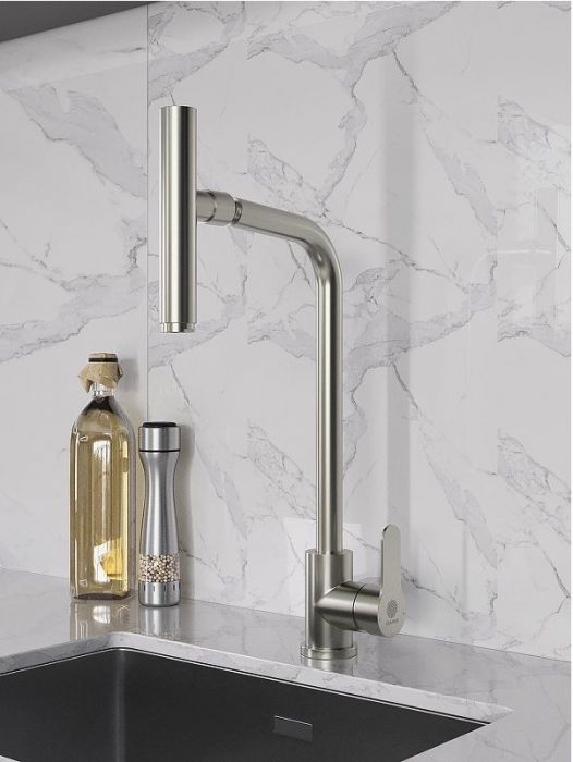 Смеситель для кухни Orange Steel M99-009ni Никель