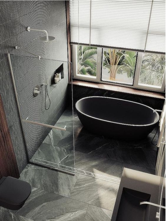 Душевая перегородка Maybah Glass MGD-732-5у 890x1950 в узком профиле Хром матовый стекло прозрачное