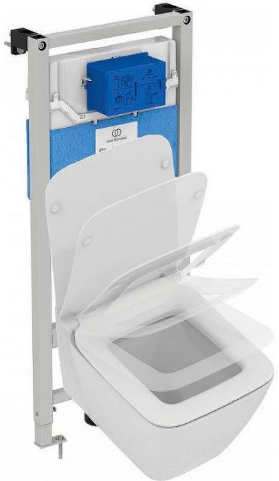 Комплект унитаза с инсталляцией Ideal Standard Strada II E387001 с сиденьем Микролифт
