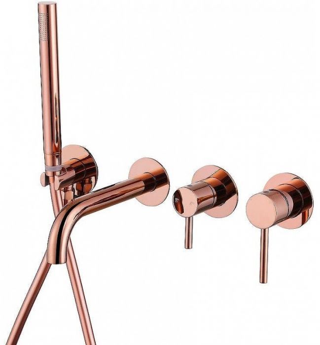 Смеситель для ванны Abber Wasser Kreis AF8130RG Розовое золото