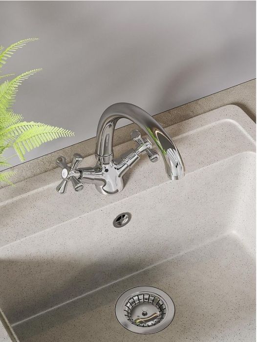 Смеситель для кухни Orange Classic Pro M72-002cr Хром