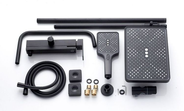 Душевая система Knotlor Stable KN-23/BL цвет Матовый черный Душевая система Knotlor Stable KN-23/BL цвет Матовый черный