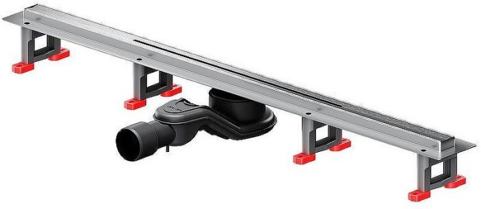 Душевой лоток AM.PM MasterFlow 80 W01SC-S11-080-05SB с решеткой Хром матовый Slim line