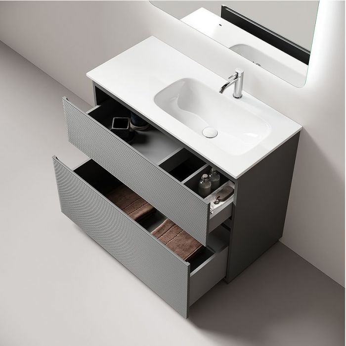Тумба под раковину Sancos Folk Floor 100 R FL100FRES цвет Ergraut soft