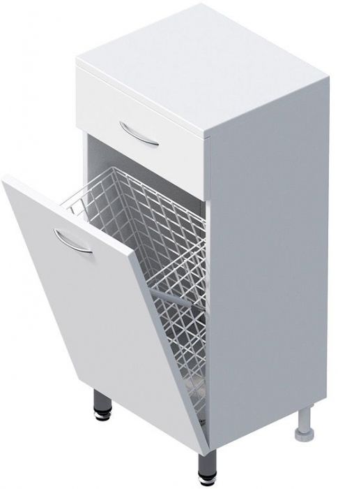 Тумба Onika Каприз 40 404014 с бельевой корзиной цвет Белый