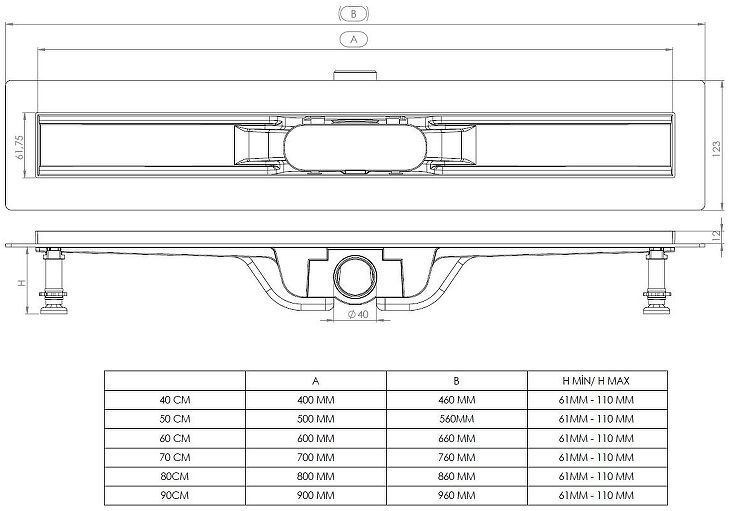 Душевой лоток Logan G10-650KP 352333 с решеткой цвет Нержавеющая сталь
