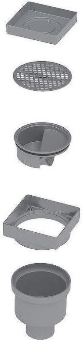 Душевой трап Berges Trend Keramik 100x100 093003 под плитку