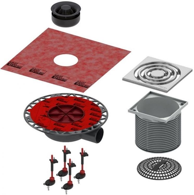 Душевой трап Tece Drainpoint 110 KDP-S110 с решеткой Хром