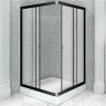 Душевой уголок Radomir Дрим 110x90 L 1-03-6-1-0-1220 профиль Черный стекло прозрачное