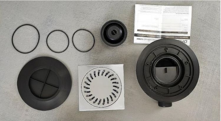 Душевой трап Paini 381E с решеткой Хром