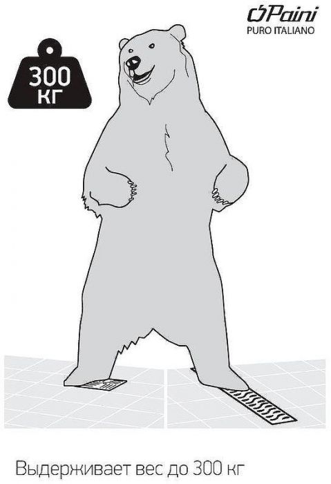 Душевой трап Paini 381E с решеткой Хром