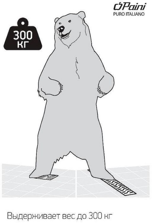 Душевой трап Paini 381E с решеткой Хром