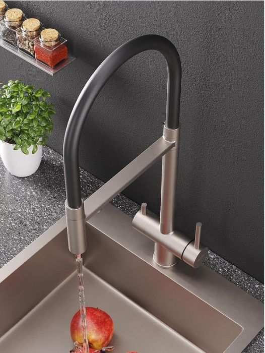 Смеситель для кухни Alfi LF500933 цвет Никель