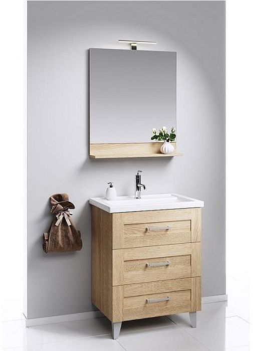 Зеркало Aqwella Фостер 70 FOS0207DS Дуб сонома