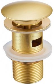 Донный клапан Milacio Ultra MCU.050.GD click-clack Брашированное золото