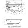 Акриловая ванна RIHO Delta Plug&Play 150x80 LEFT, BD4100500000000