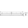 Hansgrohe WallStoris Штанга 50 см, цвет: матовый черный