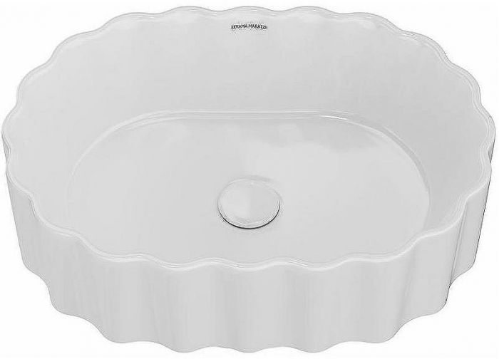 Раковина Kerama Marazzi Artbasin Conchiglia 50 CC.wb.50\WHT Белая глянцевая