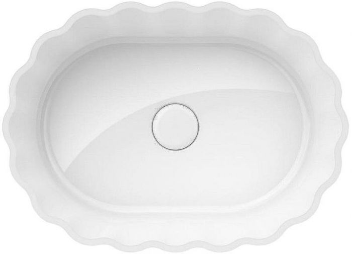 Раковина Kerama Marazzi Artbasin Conchiglia 50 CC.wb.50\WHT Белая глянцевая