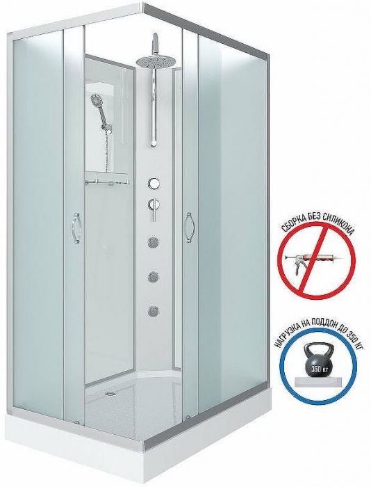 Душевая кабина Niagara Classic 90х70 NG-43975-14QBKTG с гидромассажем