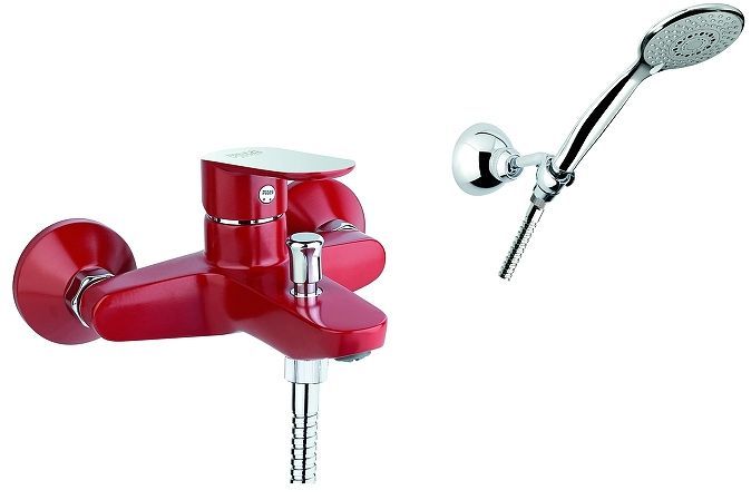 Смеситель для ванны Fiore Kevon Chic 81RX8150 цвет Хром Красный