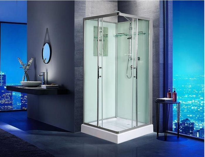 Душевая кабина WeltWasser WW500 Laine 901 90x90 10000003259 профиль Хром стекло прозрачное