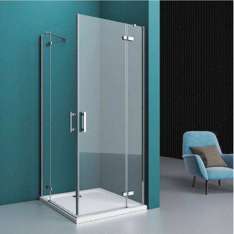 Душевой уголок BelBagno Kraft 90х80 KRAFT-AH-22-90/80-C-Cr-R профиль Хром стекло прозрачное