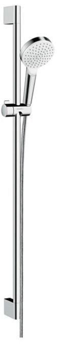 Hansgrohe Crometta Vario Unica Душевой набор: штанга 900mm, ручной душ, 1jet (Rain), шланг, цвет: белый/хром