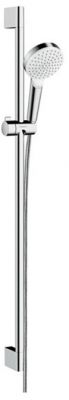 Hansgrohe Crometta Vario Unica Душевой набор: штанга 900mm, ручной душ, 1jet (Rain), шланг, цвет: белый/хром