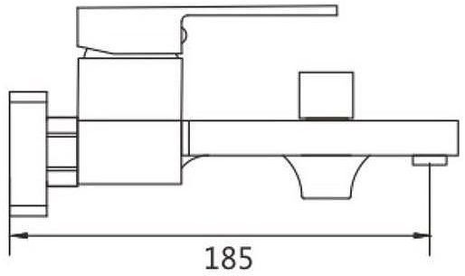Смеситель для ванны Shevanik S9602H цвет Черный