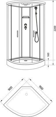Душевая кабина Luxus T09 Berg