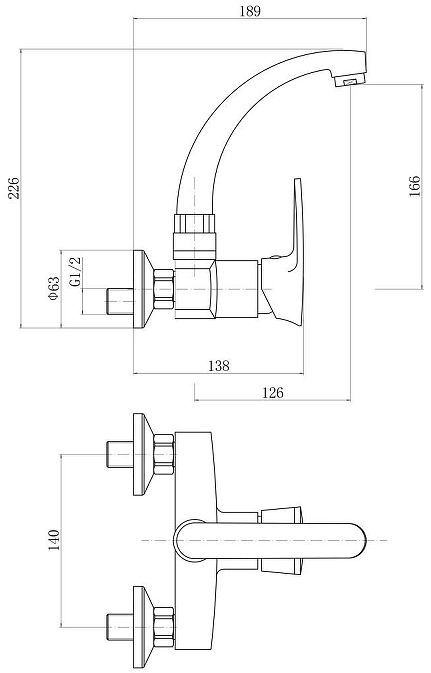 Смеситель для кухни Plstart PL4607-8 цвет Белый