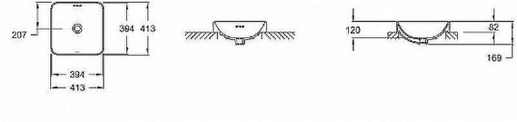 Раковина Jacob Delafon Vox 41 E2661-0 Белая Раковина Jacob Delafon Vox 41 E2661-0 Белая