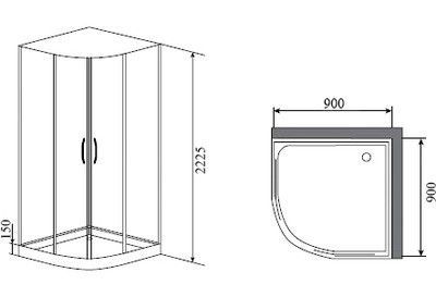 Душевая кабина Timo Ilma 909