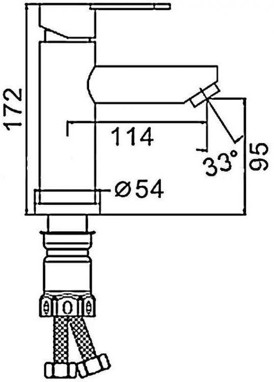 Смеситель для раковины ESKO Orlando OL 26 Хром Смеситель для раковины ESKO Orlando OL 26 Хром
