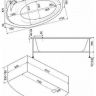 Акриловая ванна Bas Фэнтази 150x88 L В 00040 без гидромассажа