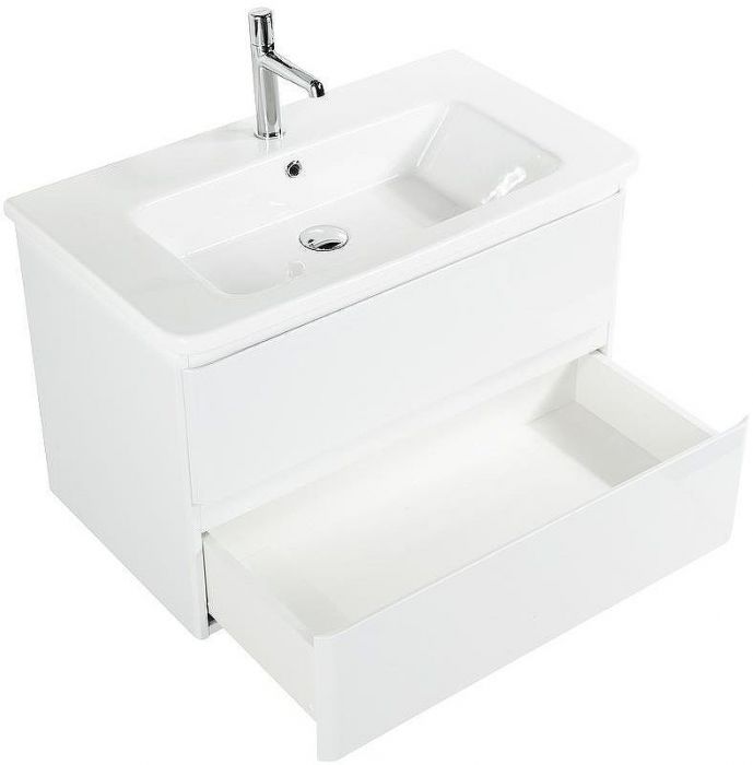 Тумба под раковину BelBagno 105 ALBANO-CER-1050-2C-SO-BL подвесная Bianco Lucido