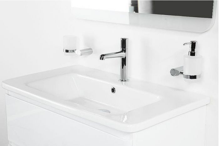 Тумба под раковину BelBagno 105 ALBANO-CER-1050-2C-SO-BL подвесная Bianco Lucido