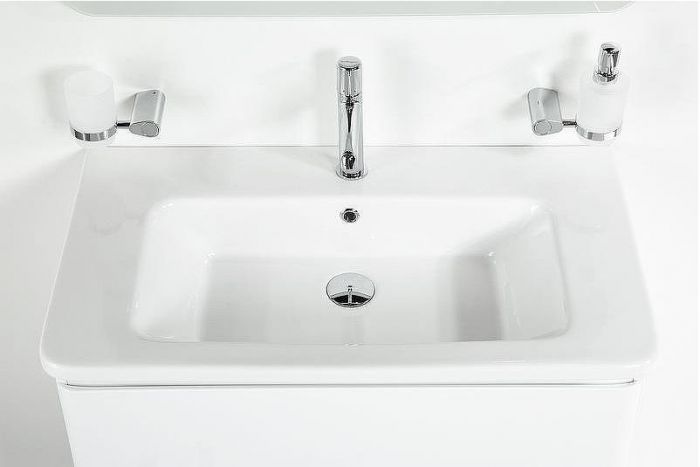 Тумба под раковину BelBagno 105 ALBANO-CER-1050-2C-SO-BL подвесная Bianco Lucido