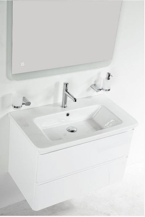 Тумба под раковину BelBagno 105 ALBANO-CER-1050-2C-SO-BL подвесная Bianco Lucido