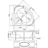 Акриловая ванна Marka One Trapani 140х140 01тр1414 без гидромассажа