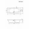 Акриловая ванна Cezares Metauro 180x80 METAURO-180-80-42-W37 без гидромассажа