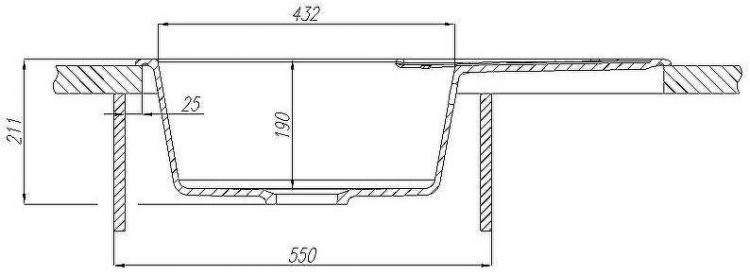 Кухонная мойка Aquaton Амира 78 1A712932AI220 Песочная