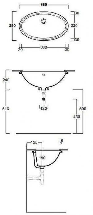Раковина Simas Spazio LFT 66 LFT74bi Белая