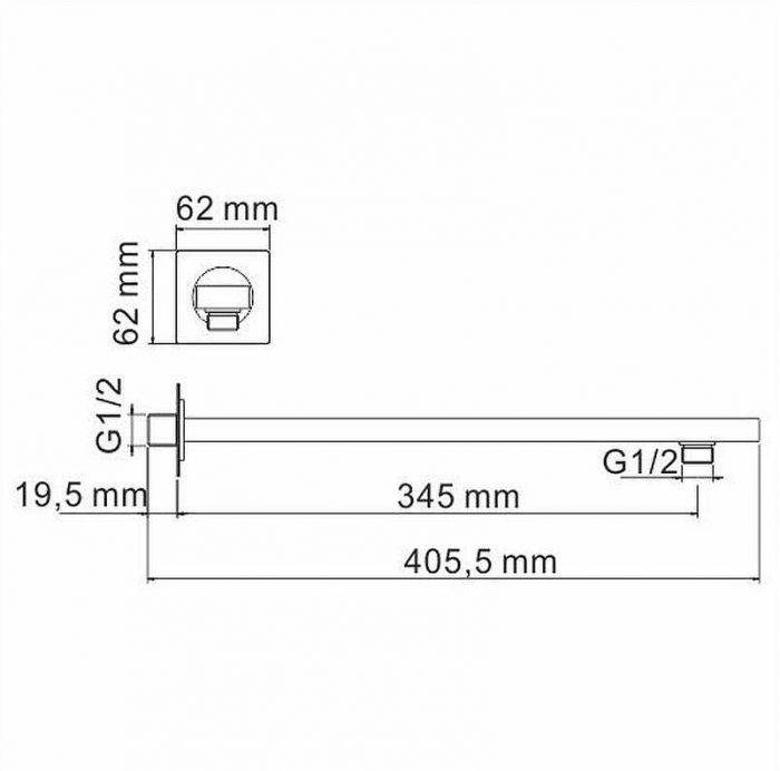 Душевая система WasserKRAFT А66209 Черный глянец