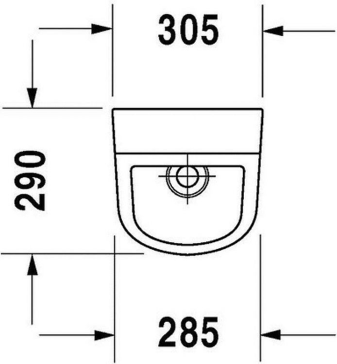 Писсуар Duravit D-code 0829300000 Белый