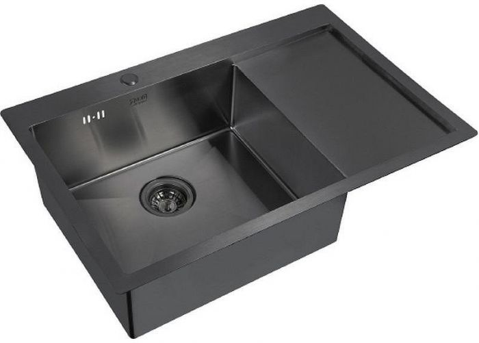 Кухонная мойка ZorG Grafit PVD 7851-L GRAFIT Графит
