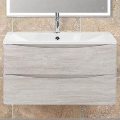 Тумба под раковину BelBagno ACQUA-900-2C-SO-RVB подвесная Rovere Vintage Bianco