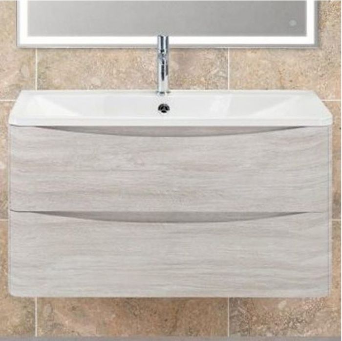 Тумба под раковину BelBagno ACQUA-900-2C-SO-RVB подвесная Rovere Vintage Bianco